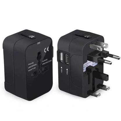 Techsuit HHT202 Travel Network Charger, 10W, 2A, 2 x USB-A, Black