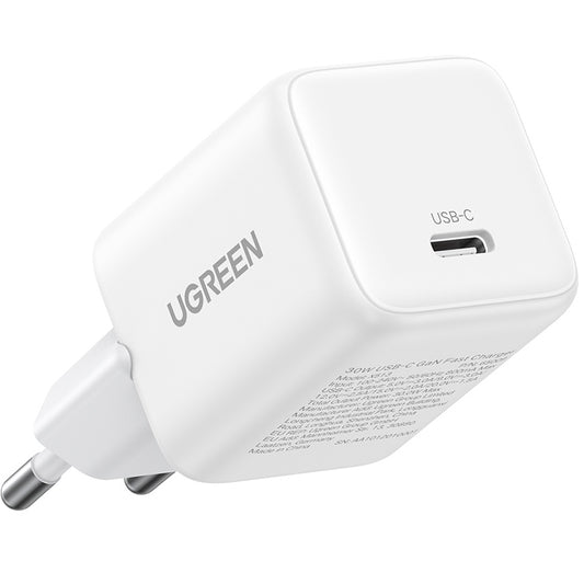 UGREEN X513 Nätverksladdare, 30W, 3A, 1 x USB-C, Vit