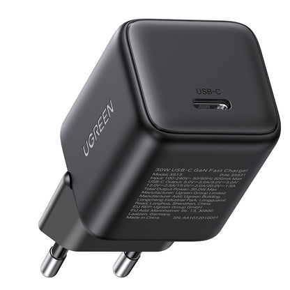 UGREEN X513 Nätverksladdare, 30W, 3A, 1 x USB-C, Svart