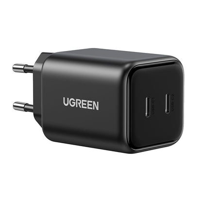 Nätadapter UGREEN X526 (65058), 45W, 3A, 2 x USB-C, Svart