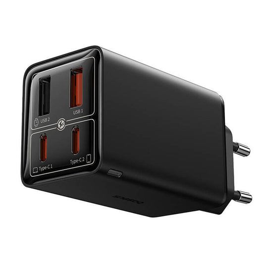 USB-C nätverksladdare Baseus GaN 6 Pro, 65W, 3,25A, 2 x USB-A - 2 x USB-C, svart P10162701113113-00