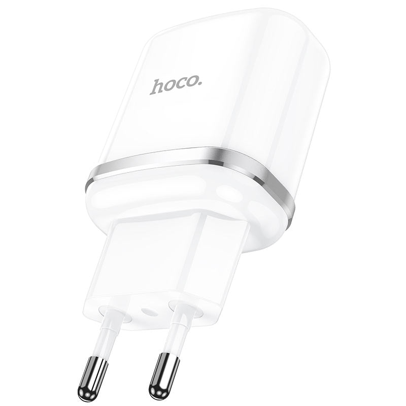 Nätverksladdare HOCO N3, 18W, 3A, 1 x USB-A, Vit