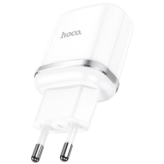 Nätverksladdare HOCO N3, 18W, 3A, 1 x USB-A, Vit