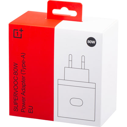 OnePlus Nätadapter, 80W, 7.3A, 1 x USB-A, Vit 5461100064