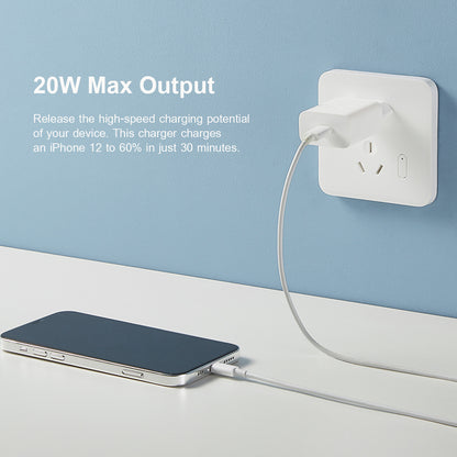 Xiaomi nätadapter, 20W, 3A, 1 x USB-C, Vit BHR4927GL