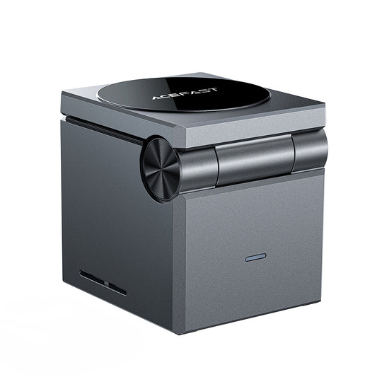 Trådlös Nätverksladdare Acefast E18 Rubik's Cube 3in1, 23W, 1.67A, Grå