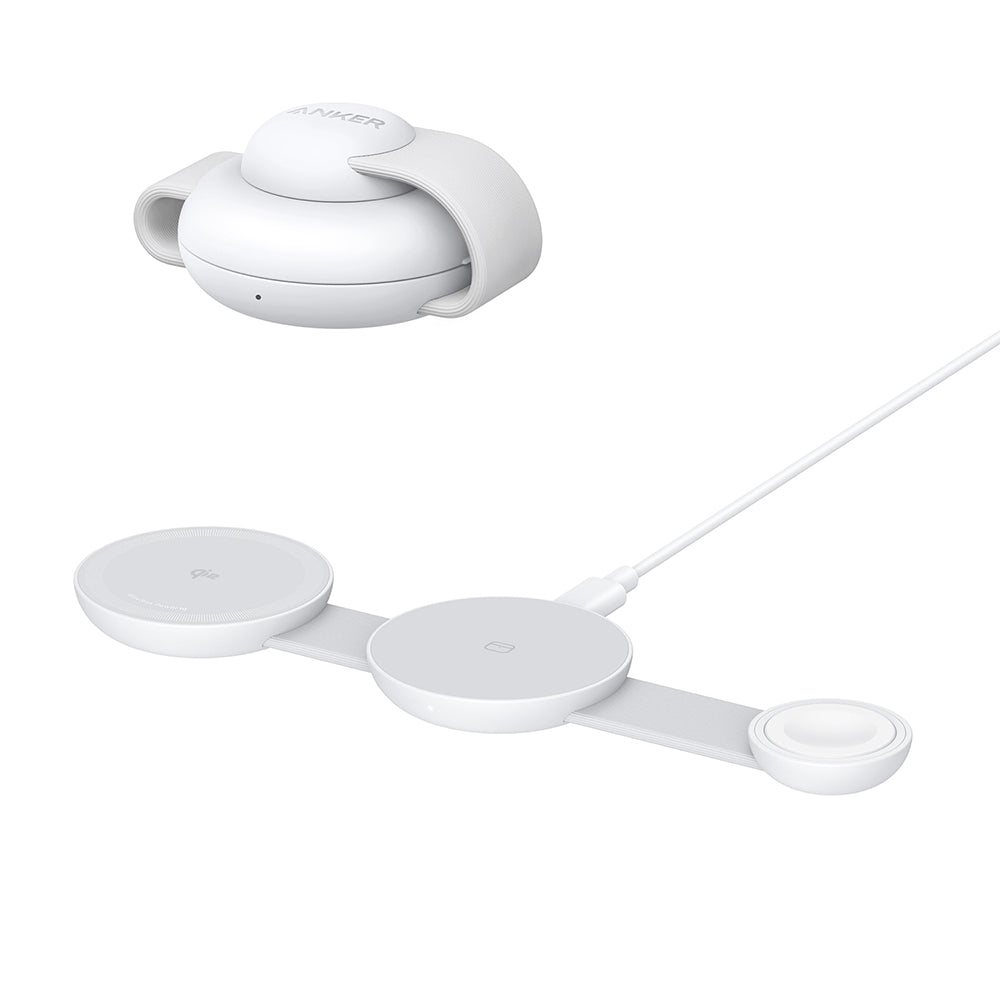 Anker MagGo 3i1 trådlös nätadapter, 15W, 1,67A, vit B25M8H21