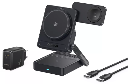 Baseus PicoGo AF21 3-i-1 trådlös nätadapter, 35W, svart E0205401