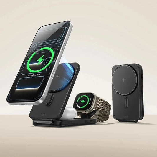 Trådlös nätverksladdare ESR CryoBoost 3in1, 25W, Svart