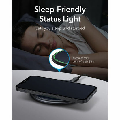 Trådlös nätverksladdare ESR Halolock, 10W, 1.1A, Blå