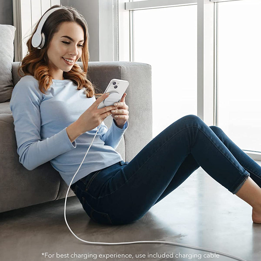 Trådlös nätverksladdare ESR HaloLock, 15W, 1.67A, Vit