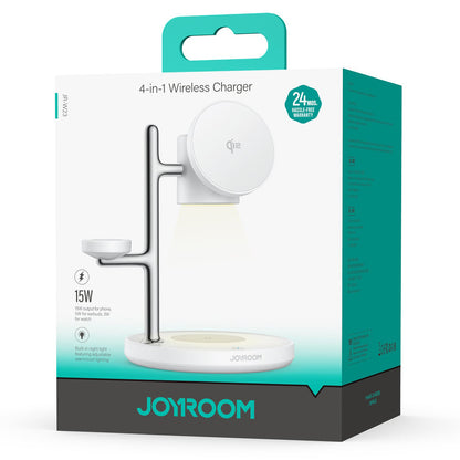 Trådlös Nätverksladdare Joyroom JR-W23 3in1, 15W, 1.67A, Vit