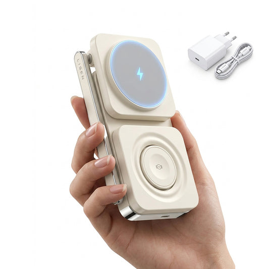 Trådlös nätadapter Lisen 3in1, 15W, 1.67A, Vit YL0223110006
