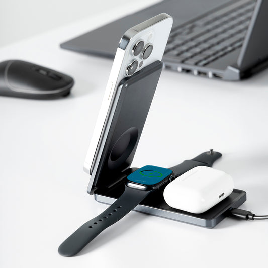 Trådlös Nätverksladdare Proove Metal Edge 3in1, 15W, 1.67A, Grå WSME15010003