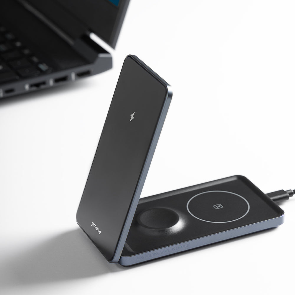 Trådlös Nätverksladdare Proove Metal Edge 3in1, 15W, 1.67A, Grå WSME15010003
