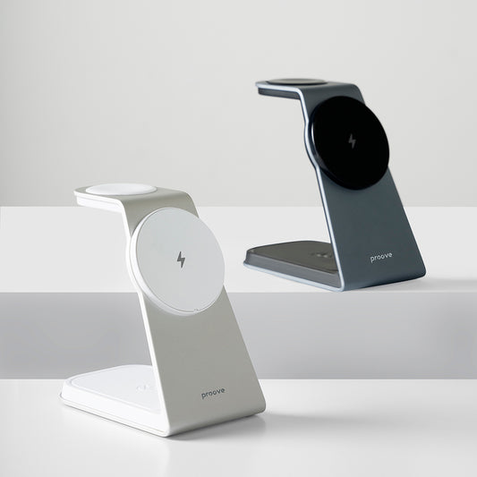 Trådlös Nätverksladdare Proove Omni Power 3in1, 15W, 1.67A, Grå WSOP15020003