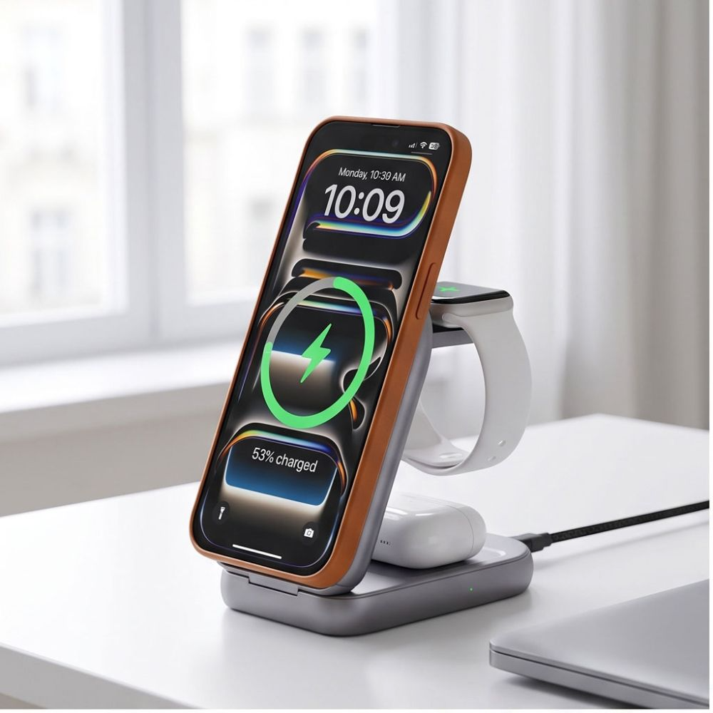 Trådlös nätadapter Tech-Protect A53 3i1, 25W, Grå