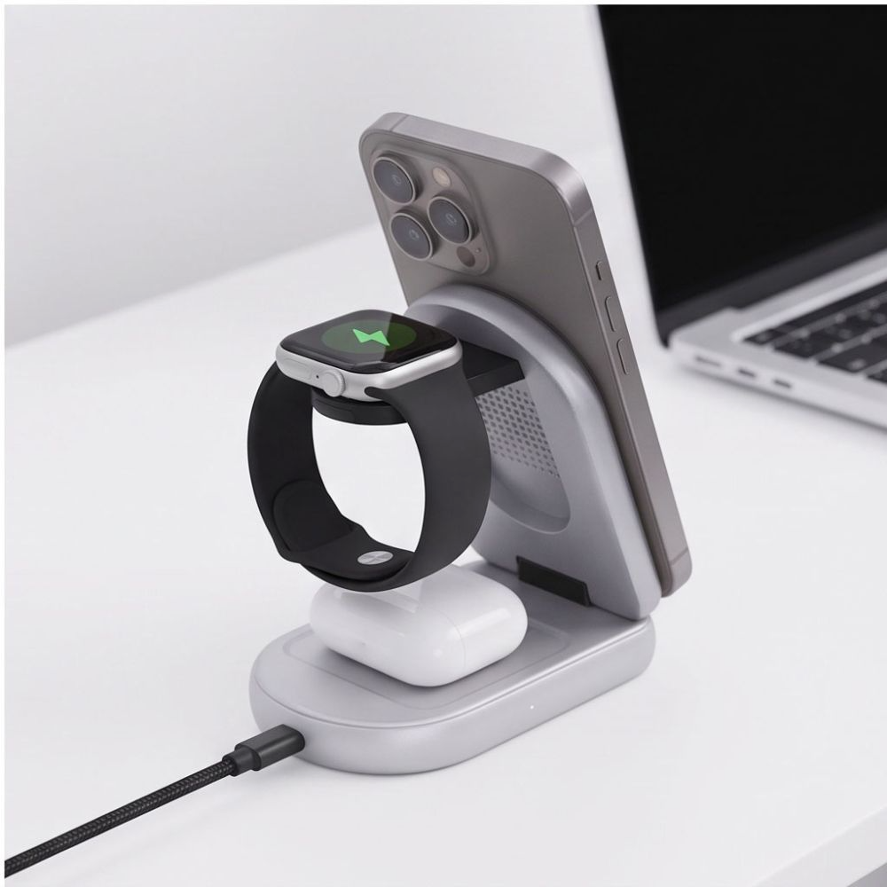 Trådlös nätadapter Tech-Protect A53 3i1, 25W, Grå