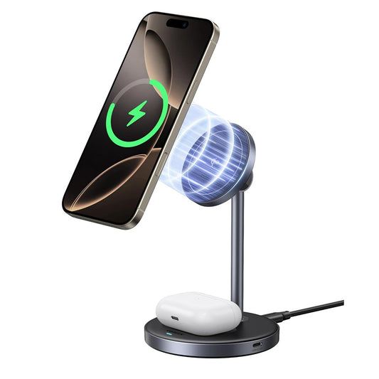 UGREEN W710 3in1 Trådlös Nätverksladdare, 20W, 1.67A, 1 x USB-C, Svart