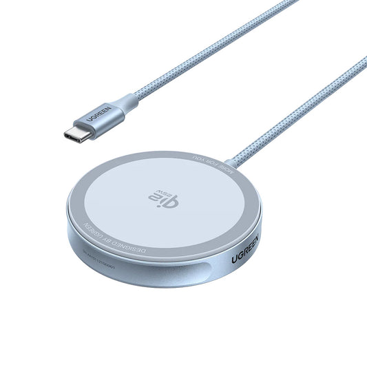 UGREEN MagFlow Trådlös Nätverksladdare, 25W, Blå