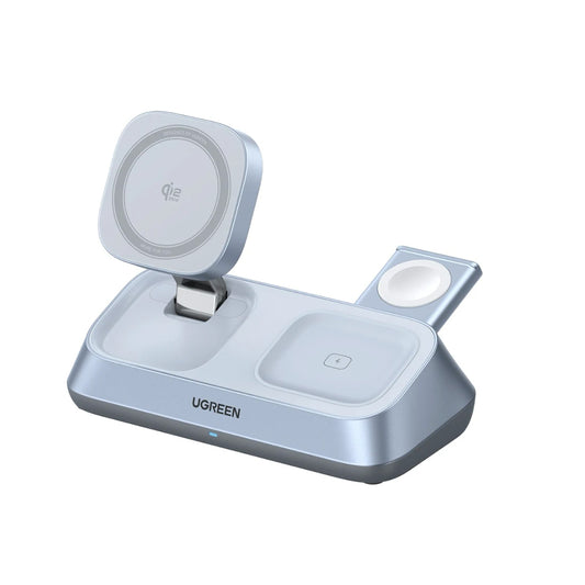 UGREEN W711 3in1 Trådlös Nätverksladdare, 25W, 1.67A, Blå