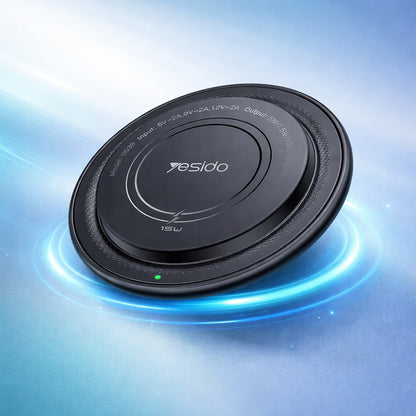 Trådlös nätverksladdare Yesido DS39, 15W, 1.67A, Svart