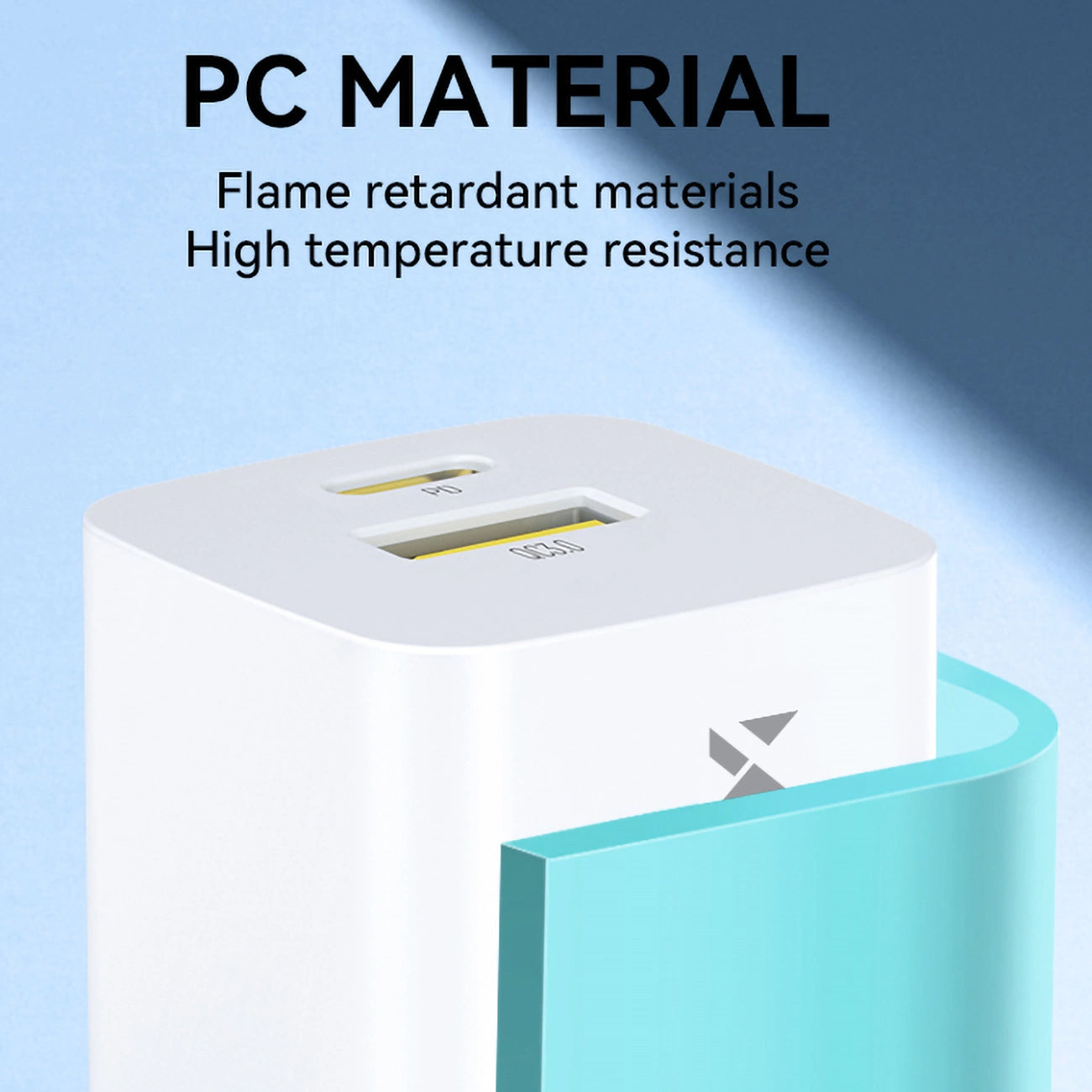 Nätverksladdare WZK WWCEAC, 33W, 3A, 1 x USB-A - 1 x USB-C, Vit