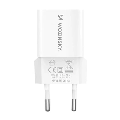 Nätverksladdare WZK WWCEAC, 33W, 3A, 1 x USB-A - 1 x USB-C, Vit