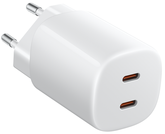 Xiaomi Nano Turbo nätadapter, 45W, 3A, 2 x USB-C, vit BHR087OEU