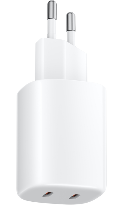 Xiaomi Nano Turbo nätadapter, 45W, 3A, 2 x USB-C, vit BHR087OEU