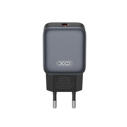 Nätverksladdare XO Design L152, 18W, 3A, 1 x USB-A, Svart