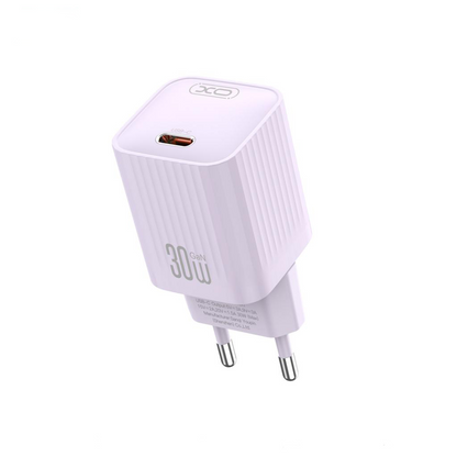 Nätadapter XO Design L148, 30W, 3A, 1 x USB-C, Lila