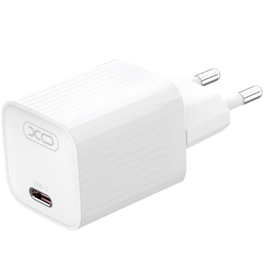 Nätverksladdare XO Design L148, 30W, 3A, 1 x USB-C, Vit