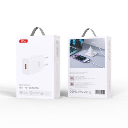 Nätverksladdare XO Design L127, 18W, 3A, 1 x USB-A, Vit