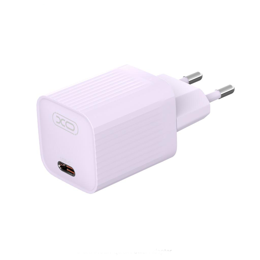 Nätadapter XO Design L148, 30W, 3A, 1 x USB-C, Lila