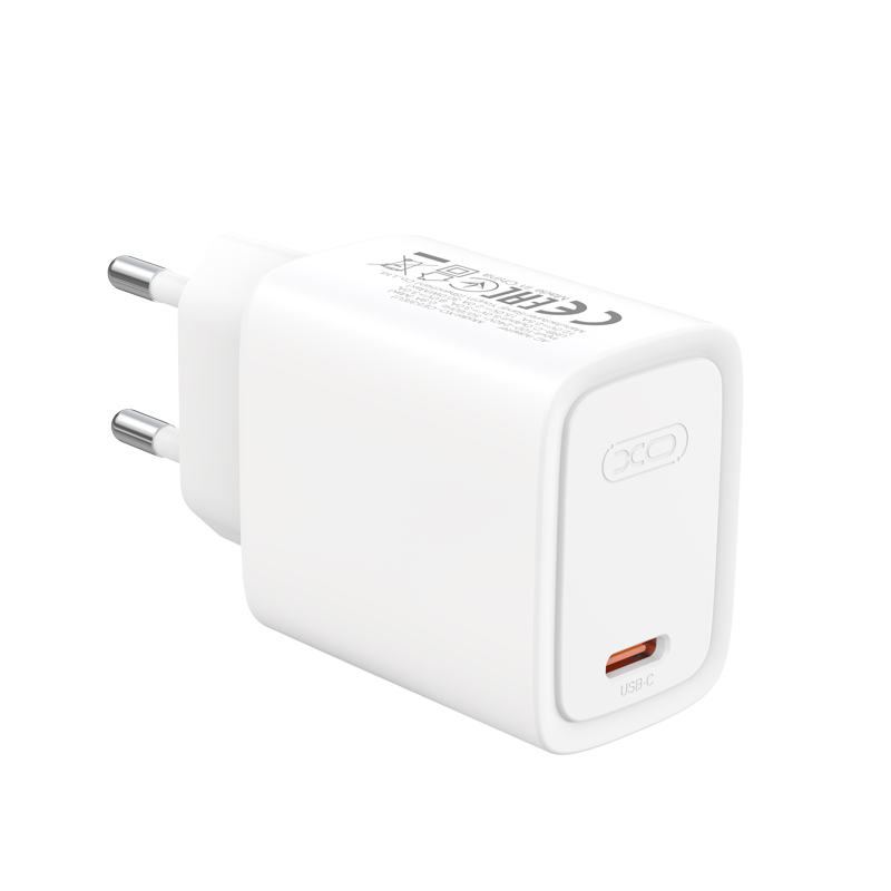 XO Design CE53 nätladdare, 30 W, 3 A, 1 x USB-C, vit