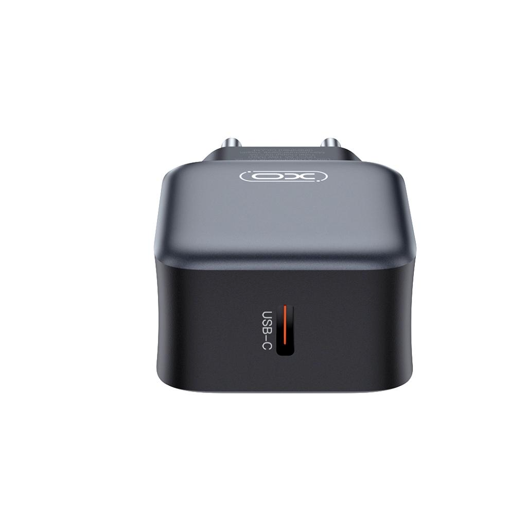 XO Design L153 Network Charger, 20W, 3A, 1 x USB-C, Black