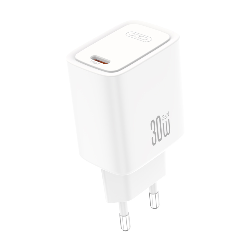 XO Design CE53 nätladdare, 30 W, 3 A, 1 x USB-C, vit