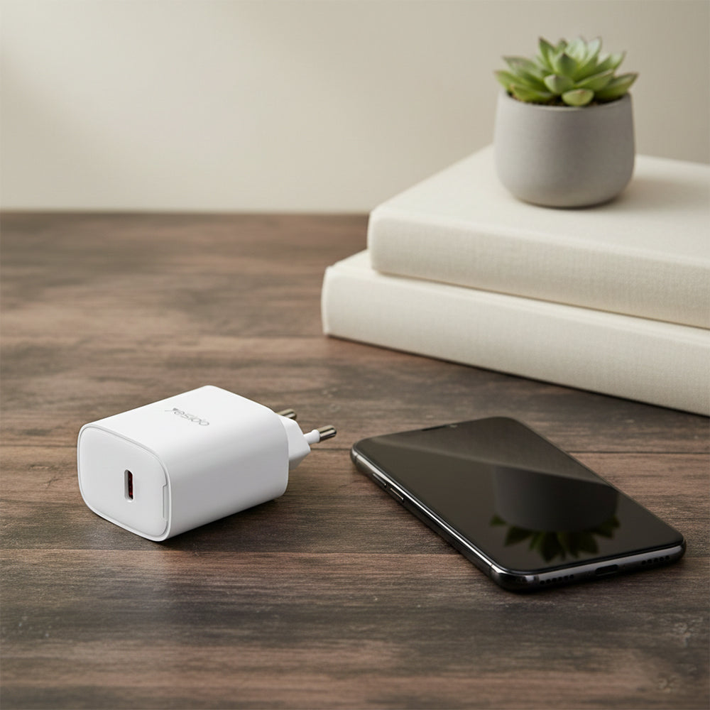 Nätverksladdare Yesido YC01E, 20W, 3A, 1 x USB-C, Vit