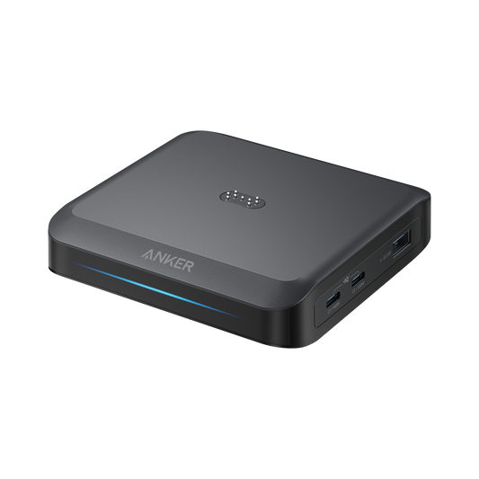 Anker laddningsstation för externa batterier Prime, 150W, 5A, 1 x Pogo Pin - 1 x USB-A - 2 x USB-C, Svart A1903G11