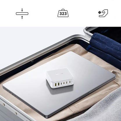 Baseus EnerFill FH21 laddstation, 120W, 2 x USB-A - 4 x USB-C, Vit E0120T01