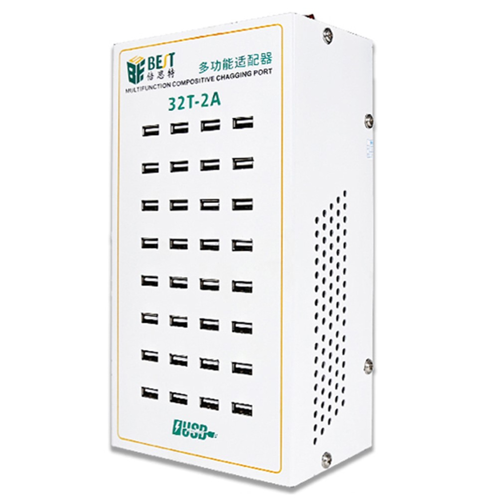 Best 32T-2A Station Charger, 2A, 32 x USB-A, White