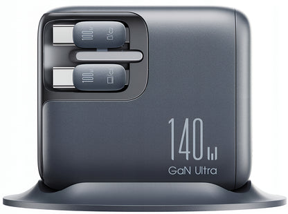 Laddstation med USB-C-kabel Joyroom Podix JR-TRD01, 140W, 1 x USB-C - 2 x USB-A, Grå