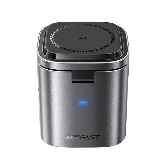 Laddstation med USB-C-kabel Acefast Z9 QI 6in1, 80W, 1 x USB-C - 1 x USB-A, Svart
