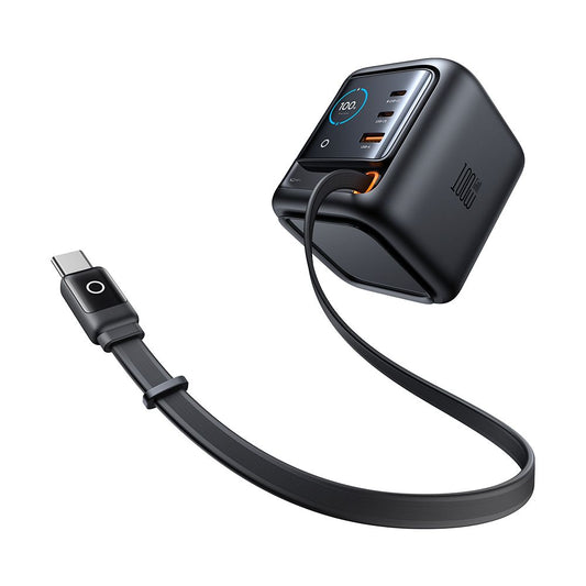 Laddstation med USB-C-kabel Mcdodo FreeGo CH-1391 Display, 100W, 5A, 1 x USB-A - 2 x USB-C, Svart