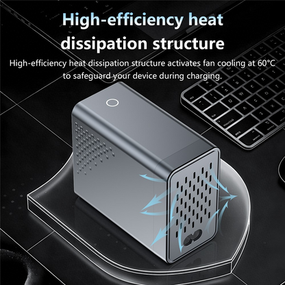 OEM WLX-G3 Station Laddare, 140W, 5A, 2 x USB-A - 4 x USB-C, Grå
