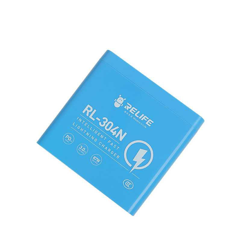 Relife RL-304N Charging Station, 87W, 3A, 2 x USB-C - 4 x USB-A, Blue