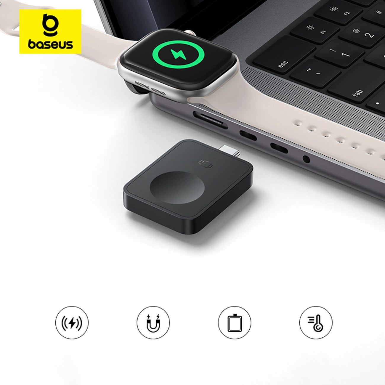 Trådlös laddare Baseus MagPro för Apple Watch Series