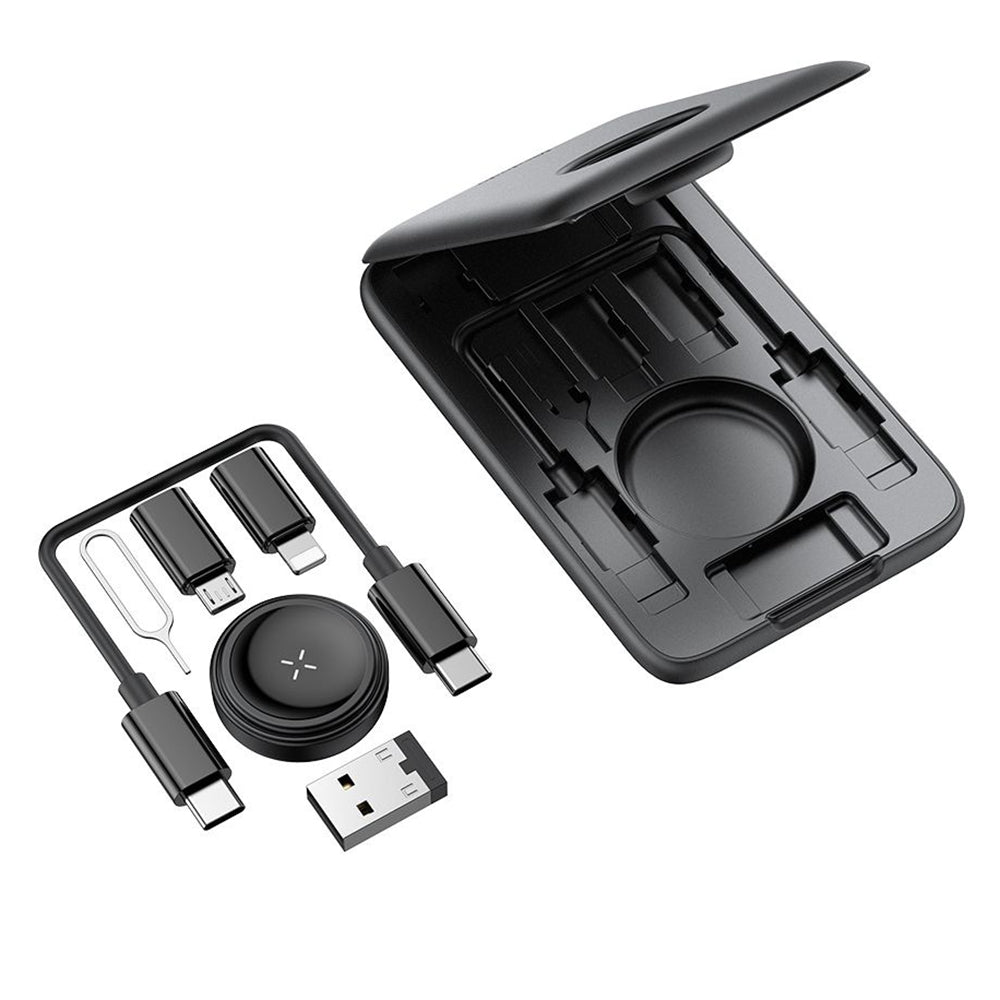 Trådlös laddare McDodo CH-2440 8in1 för Apple Watch Series, Svart