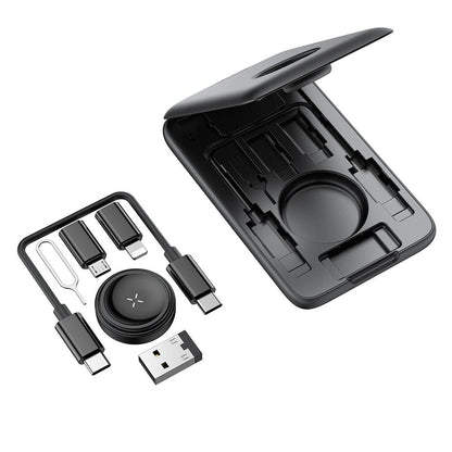 Trådlös laddare McDodo CH-2440 8in1 för Apple Watch Series, Svart